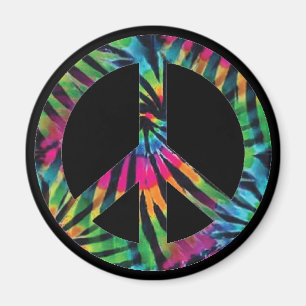 Signe de Paix Arc-en-ciel Hippie Magnet