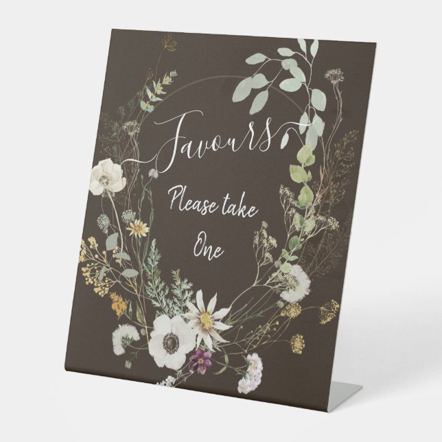 Signe de soie couleur Fleurs sauvages (Recto)