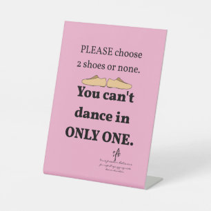 Signe De Table 2 Chaussures ou Aucun rose pâle
