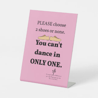 Signe De Table 2 Chaussures ou Aucun rose pâle