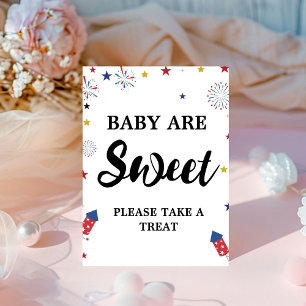 Signe De Table 4 juillet bébé sont doux baby shower faveur