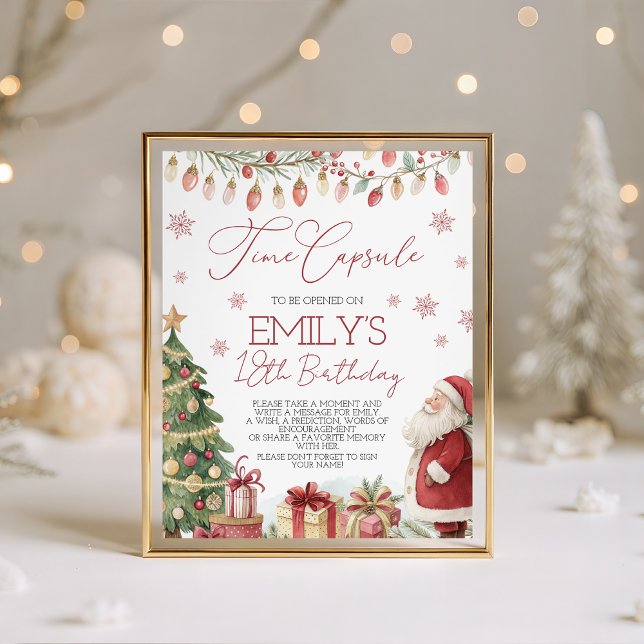 Signe De Table A Merry Little Birthday Time Capsule (Créateur téléchargé)