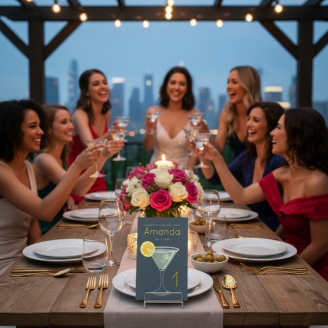 Signe De Table Accueil de la soirée Margarita Bachelorette (Créateur téléchargé)