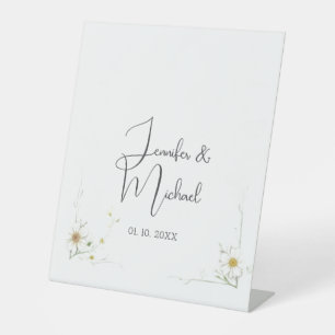 Signe De Table Accueil minimaliste Mariage moderne