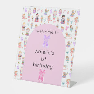 Signe De Table Accueil pour l'anniversaire de Nutcracker