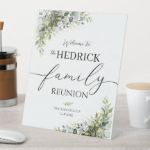 Affiche de bienvenue de réunion familiale, Affiche