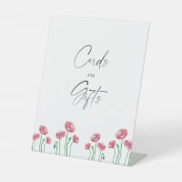 Affiche de cartes et cadeaux floraux