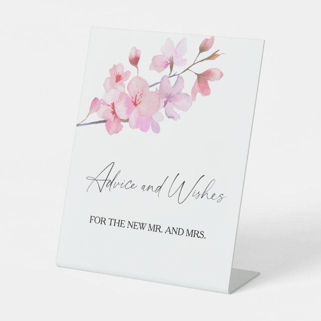 Signe De Table Affiche de Sakura - Conseils et vœux pour les jeun (Recto)