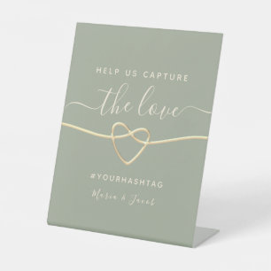 Signe De Table Aidez-nous à Capturer Le Mariage Amour