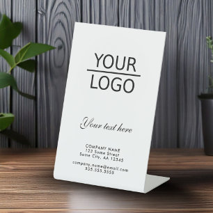 Signe De Table Ajouter votre logo avec promotion de texte personn
