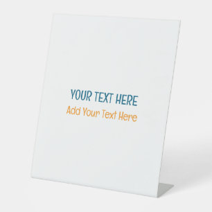 Signe De Table Ajouter votre propre texte Slogan minimaliste mode