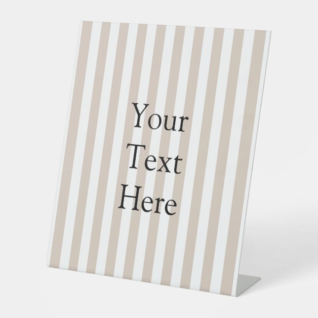 Signe De Table Almond & White Stripes  (Recto)