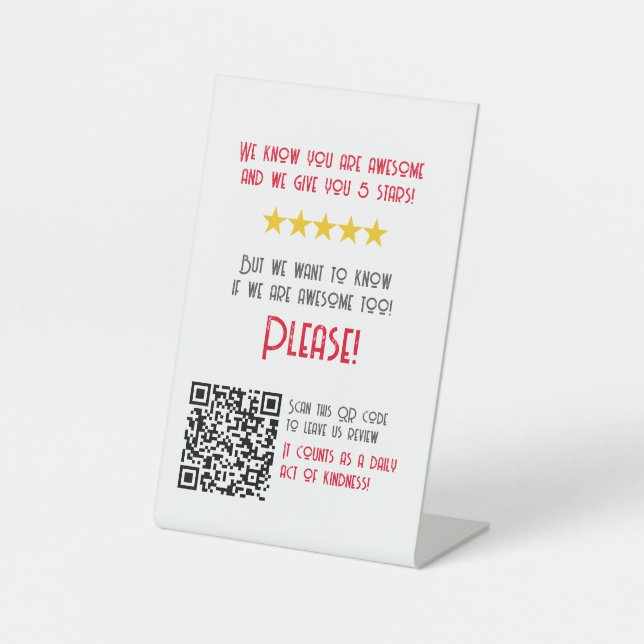 Signe De Table Amusant moderne laisser un commentaire auberge pro (Recto)