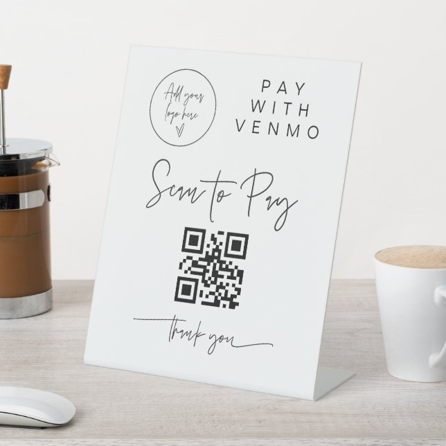 Signe De Table Analyser le code QR Signer barre de Mariage Valet  (In SItu)