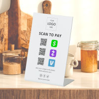 Analyser Pour Payer Logo D'Entreprise Code Qr Sign