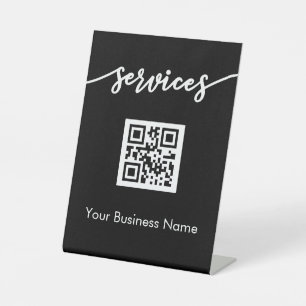 Signe De Table Analysez-moi QR Code Stand Up Inscrivez-vous à Sal