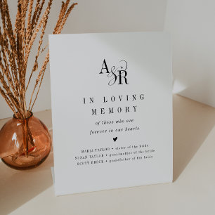 Signe De Table ANDREA Simple In Love Mémoire Mariage Memorial