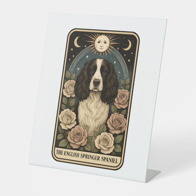 Signe De Table Anglais Springer Spaniel (Recto)