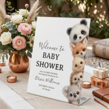 Animaux Adorables de la Forêt Baby Shower