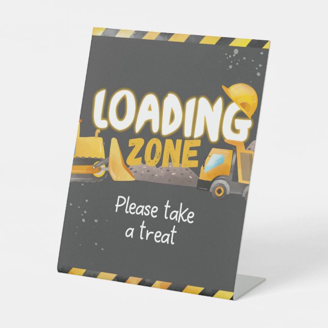 Signe De Table Anniversaire de la construction - Zone de chargeme (Recto)