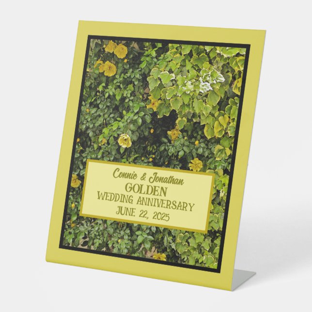 Signe De Table Anniversaire du Mariage d'or (Recto)