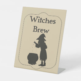 Signe De Table Apothicaire d'Halloween Sorcières de la Potion Mag