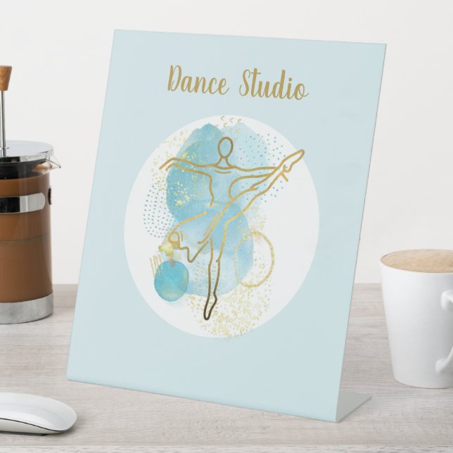 Signe De Table Aquarelle Ballerina Or Plutôt Abstraite Personnali (In SItu)