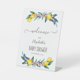 Signe De Table Aquarelle Citrons Olives