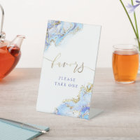 aquarelle encre bleue faveurs guéridon
