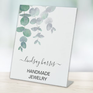 Signe De Table Aquarelle Eucalyptus Jewer