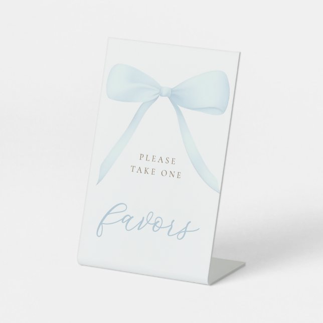 Signe De Table arc bleu pastel (Recto)