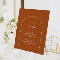 Arc simple Terracotta Mariage Signature Boissons
