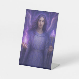 Signe De Table Archangel Zadkiel - Gardien de la flamme violette