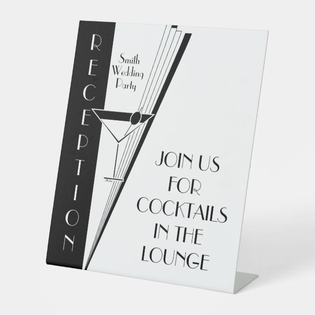 Signe De Table Art Deco Martini (Recto)