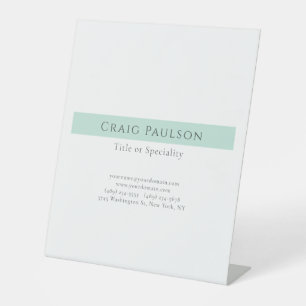 Signe De Table Attrayant Simple Clair Professionnel Moderne