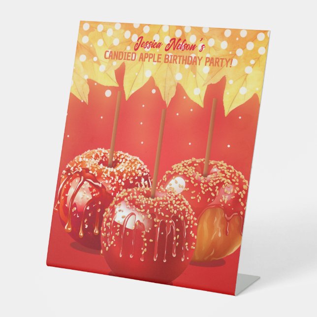 Signe De Table Automne Automne Canted Apple Party (Recto)