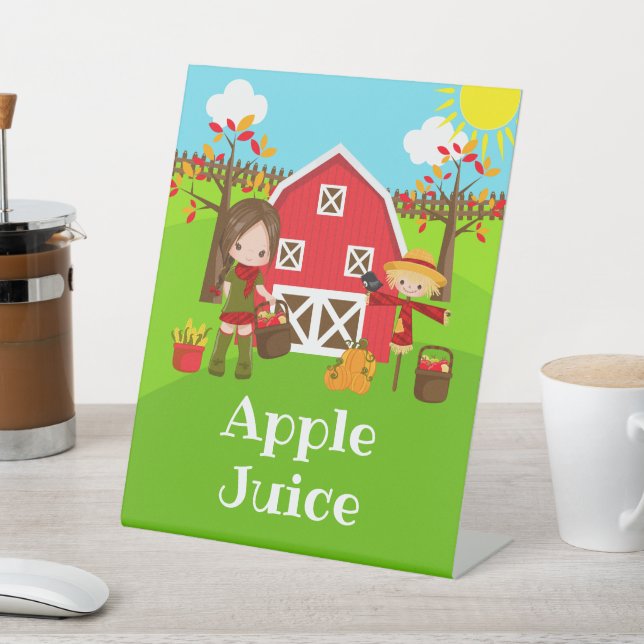 Signe De Table Automne Barnyard Anniversaire Brown Coiffeuse (In SItu)