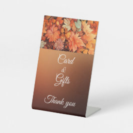 Signe De Table Automne mignon Gnome Feuilles d'automne Anniversai