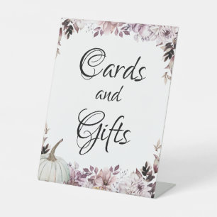 Signe De Table Autumn Elegant Purple Flowers