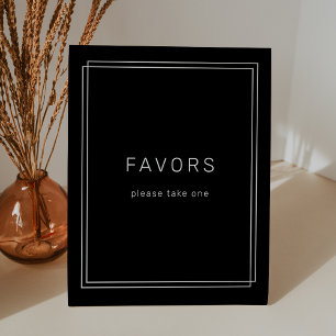 Signe De Table AVERA Black Wedding Moderne Favor