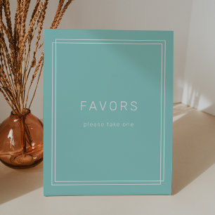 Signe De Table AVERT minimaliste moderne Mint Green Wedding Favor
