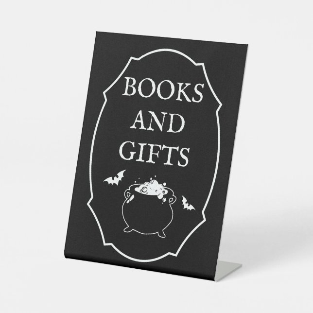 Signe De Table Baby Brewing Halloween Baby Shower Books & Gifts  (Recto)