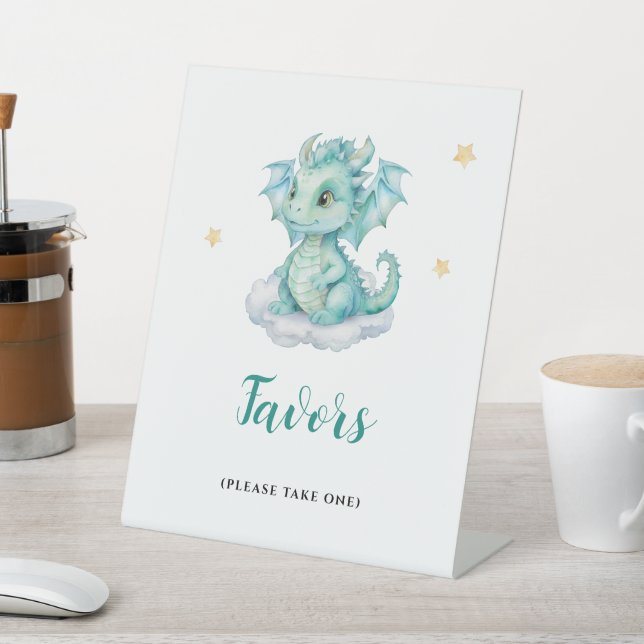 Signe De Table Baby Dragon Faveurs (In SItu)
