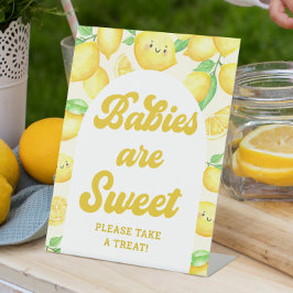 Signe De Table Baby shower citron Les bébés sont Sweet Favor