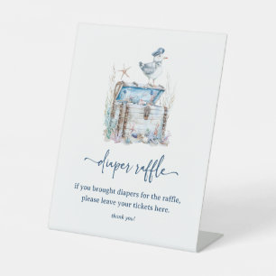 Signe De Table Baby shower d'ahoy nautique