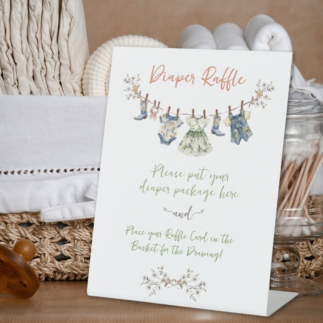 Signe De Table Baby shower de linge de maison (Créateur téléchargé)