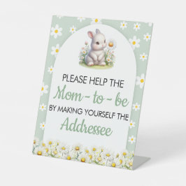 Signe De Table Baby shower Enveloppe Station Signal Bunny