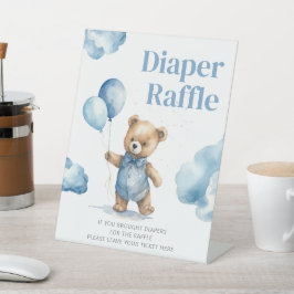 Signe De Table Baby shower Garçon Teddy Bear