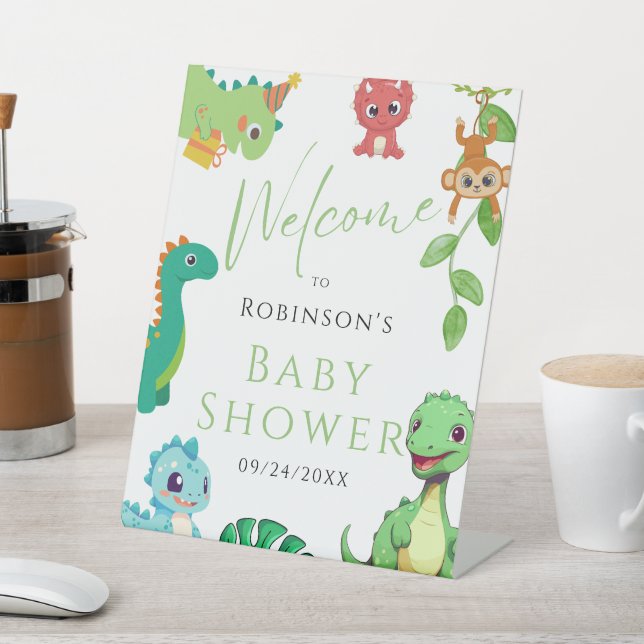 Signe De Table Baby shower Little Dino (In SItu)