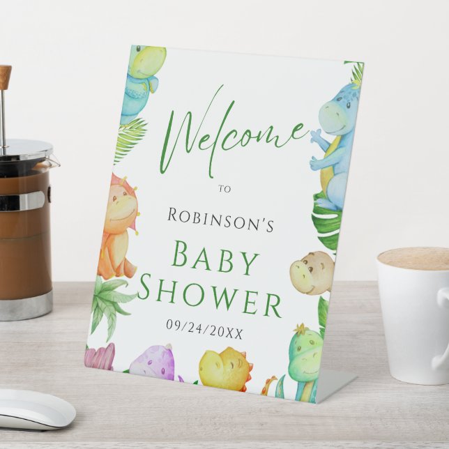 Signe De Table Baby shower Little Dino (In SItu)